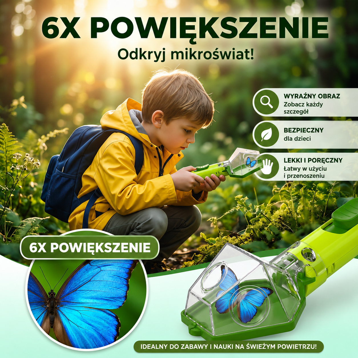 Owadzik - Z sześciokrotnym powiększeniem